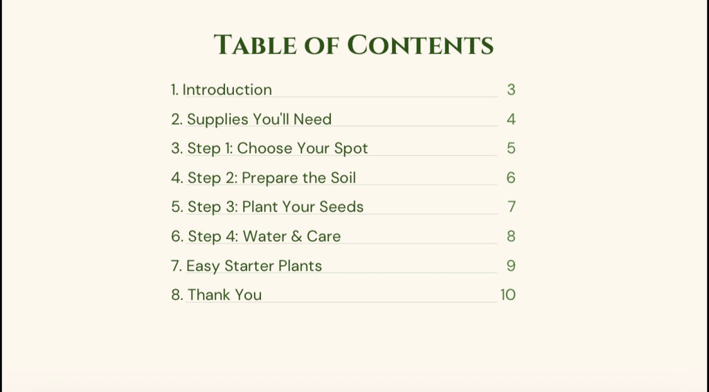 A step-by-step guide to start your own garden
