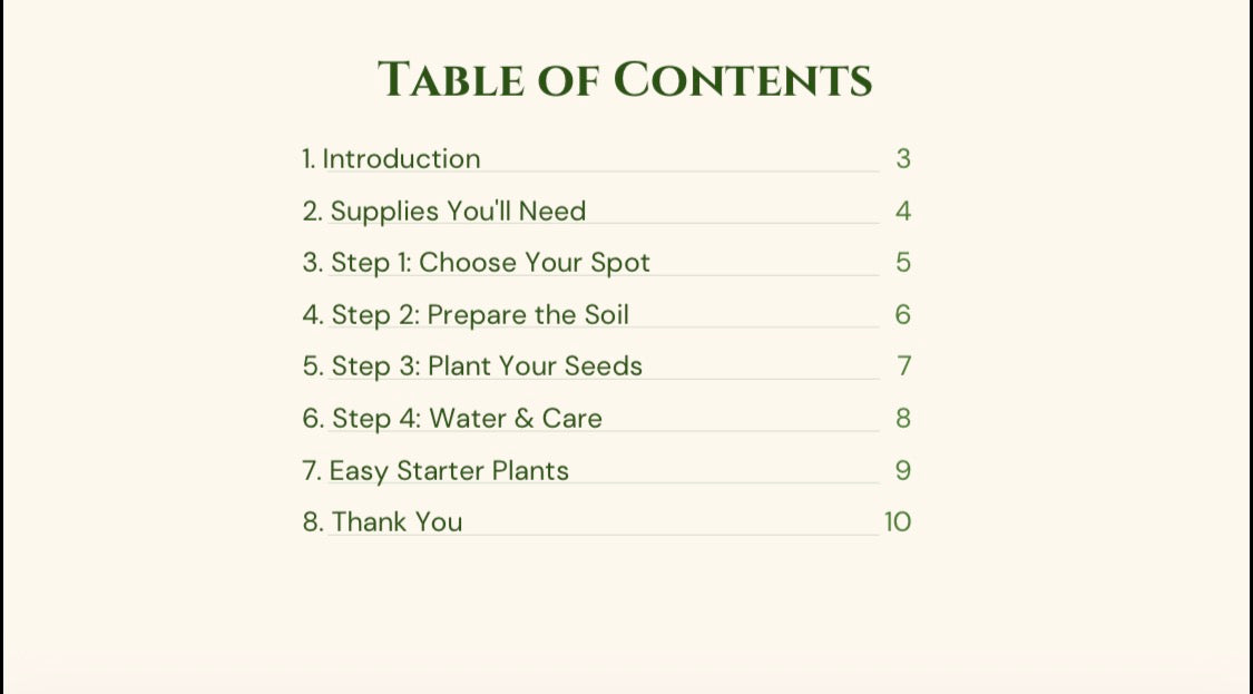A step-by-step guide to start your own garden
