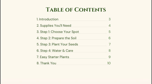 A step-by-step guide to start your own garden